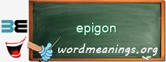 WordMeaning blackboard for epigon